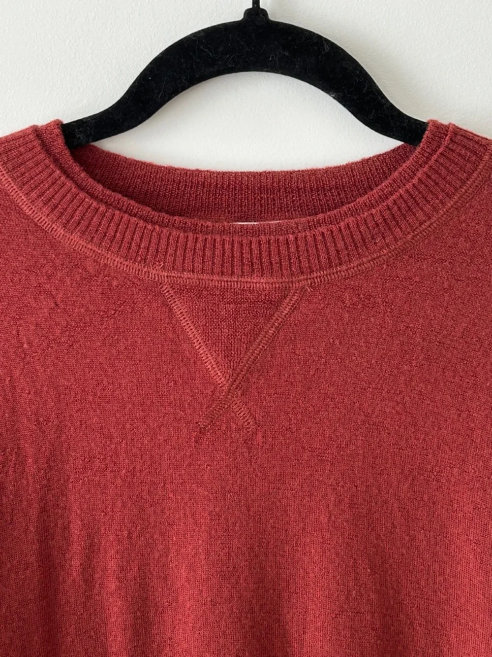J. Crew 100% Merino Wool Rust Crewneck Sweater